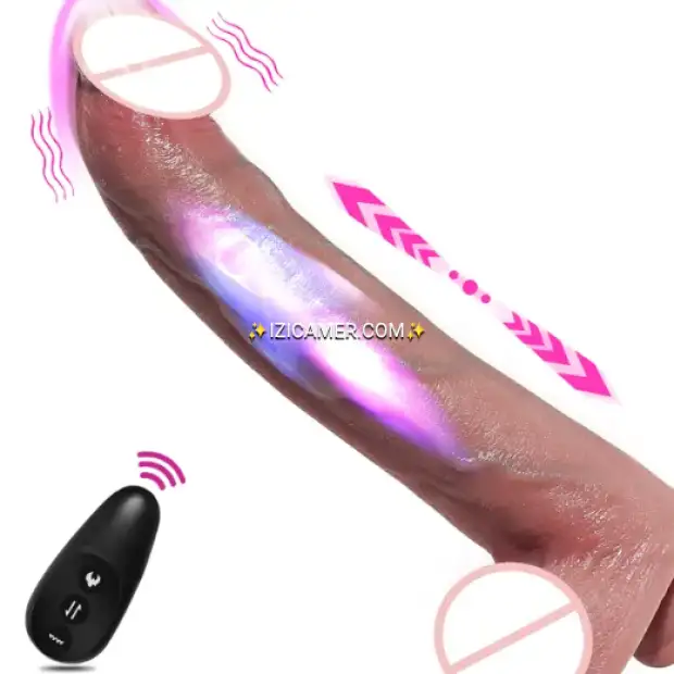 Penis artificiel vibrant avec mouvement