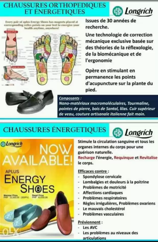 Chaussure énergétique Longrich | IZICAMER