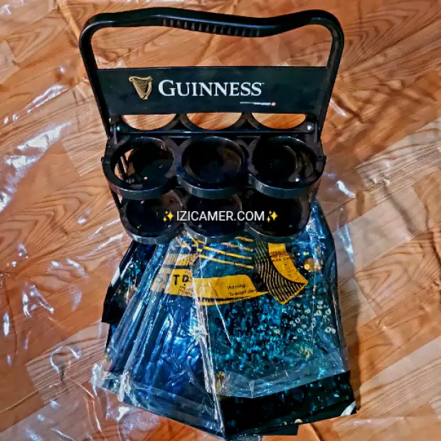 5nappes guinness et porte-bouteilles | IZICAMER