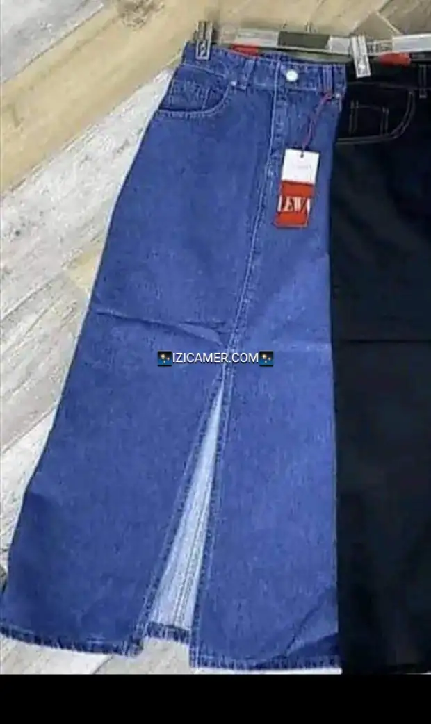 Jupes jeans avec fente | IZICAMER