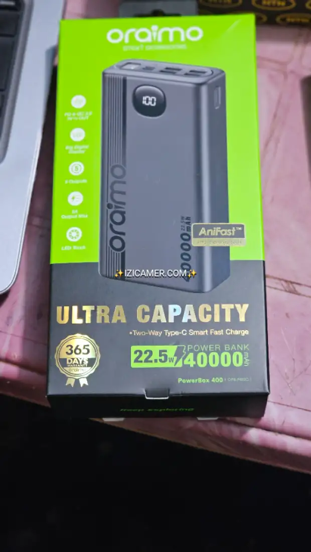 power  bank oraimo 40000mah