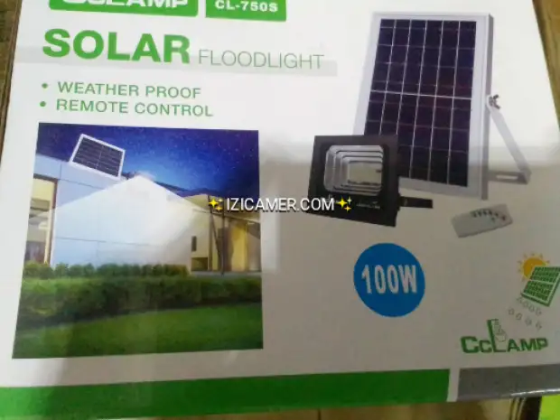 Projecteur solaire 100 Watt