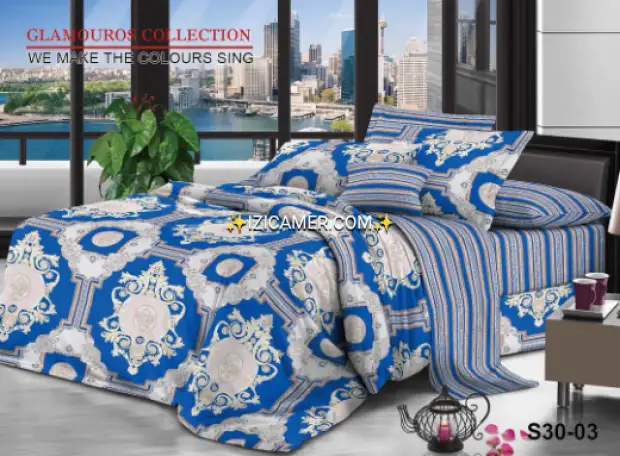 Solde de vos draps coton 3 places avec 4 taies d'oreillers