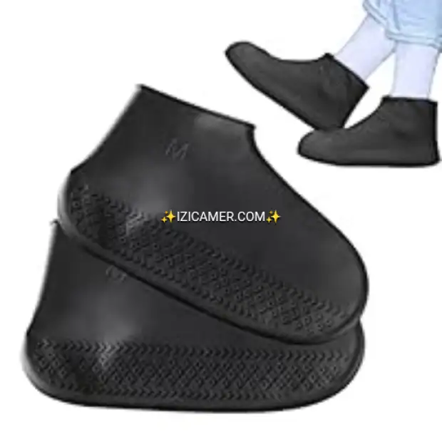 PROTÈGE CHAUSSURES EN SILICONE ANTIDÉRAPANT RÉUTILISABLE POUR LA PLUIE