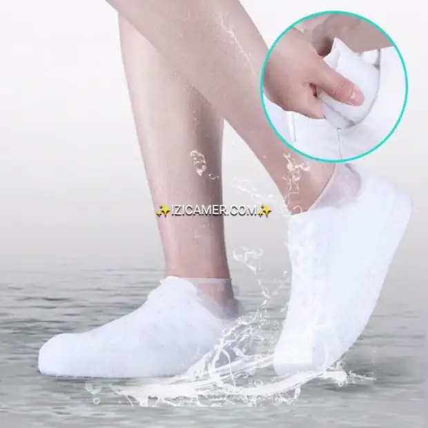 PROTÈGE CHAUSSURES EN SILICONE ANTIDÉRAPANT RÉUTILISABLE POUR LA PLUIE | IZICAMER