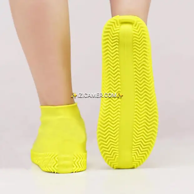 PROTÈGE CHAUSSURES EN SILICONE ANTIDÉRAPANT RÉUTILISABLE POUR LA PLUIE | IZICAMER