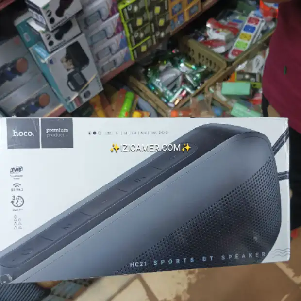 Woofer marque hoco. Très puissant. Avec le chargeur type c. Batterie très résistante