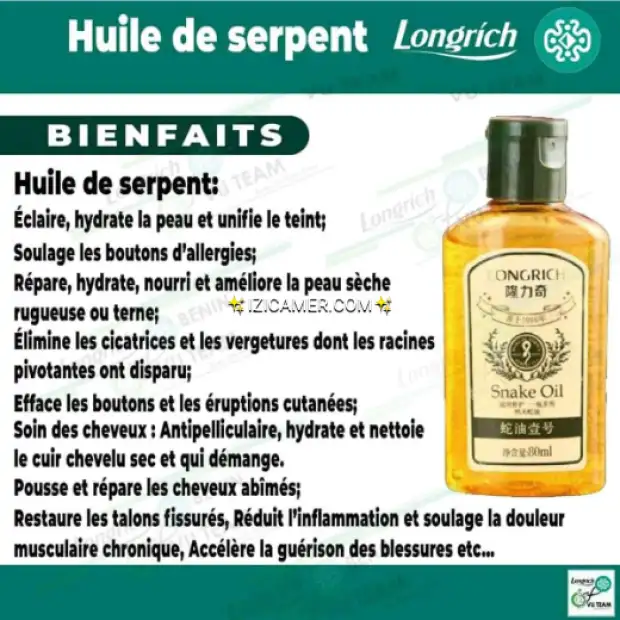 Huile de serpent
